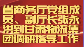  省商務(wù)廳黨組成員、副廳長張永洪到甘肅物流集團(tuán)調(diào)研指導(dǎo)工作